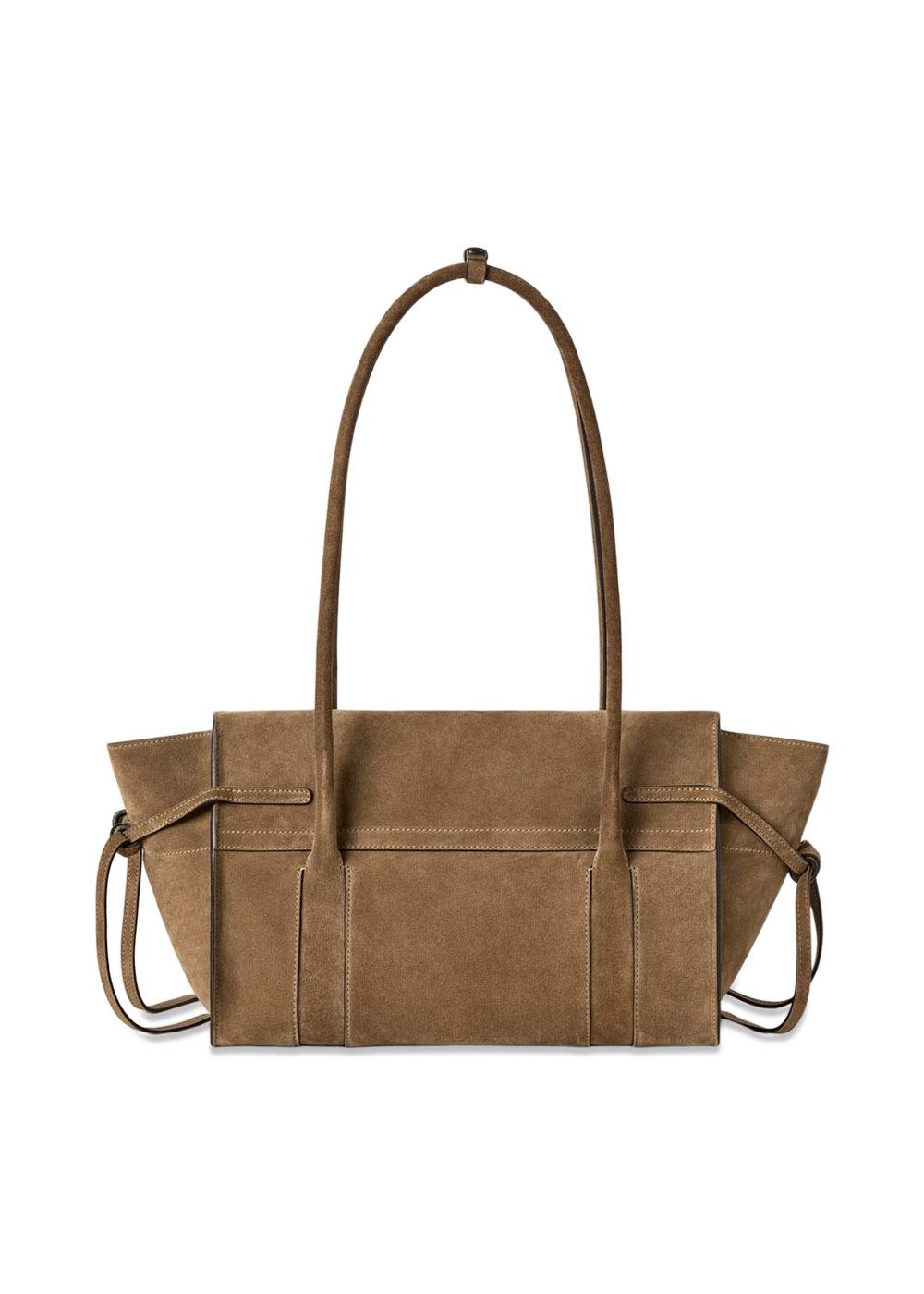 Small Soft Bayswater Suede - Salcombe Sand-Bags-Mulberry-Butler Loftet