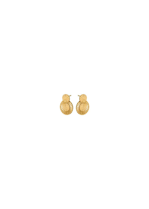 Small Starlight Earrings length 20 mm - Gold