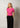 Soft Cotton Rib Short Sleeve T-Shirt - Raspberry Rose-T-shirts-Ganni-Butler Loftet