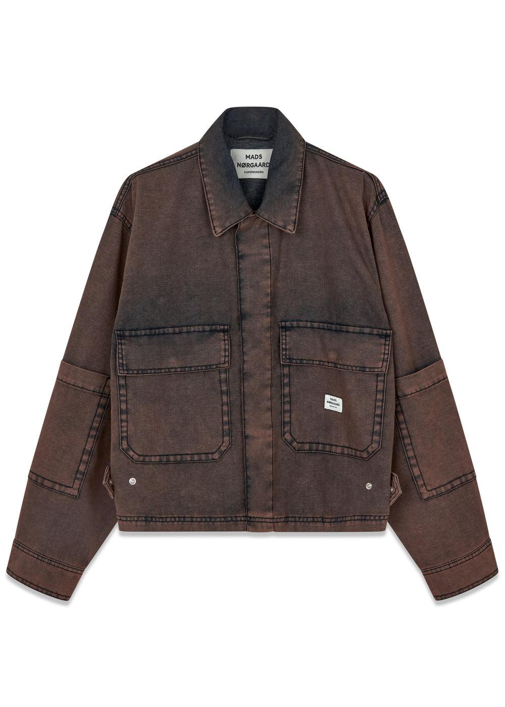 Soft Denim Soleil Jacket - Brown