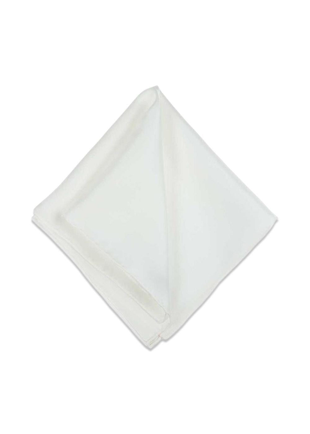 Solid Pocket Square - Ecru-Accessories-Portia-Butler Loftet
