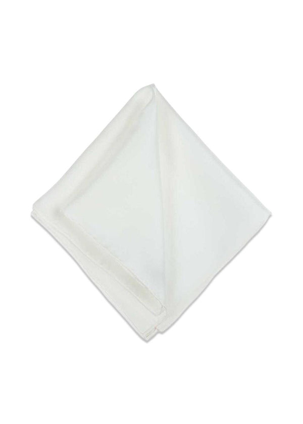 Solid Pocket Square - Ecru-Accessories-Portia-Butler Loftet