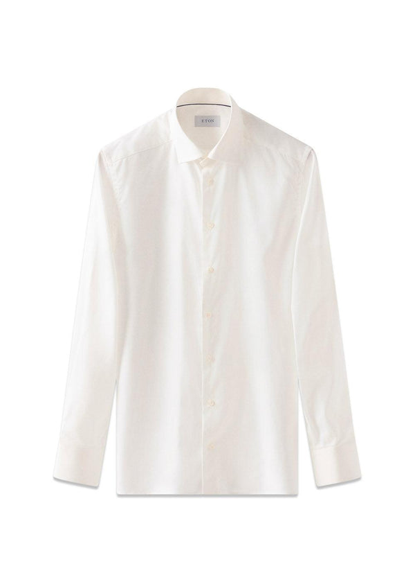 Solid Signature Twill Shirt - Off-White-Shirts-Eton-Butler Loftet