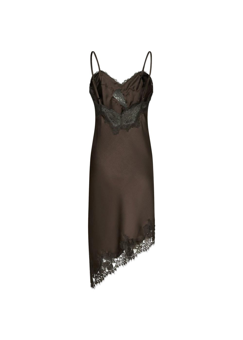 Sorelle Lace Dress - Dark Brown-Dress-Neo Noir-Butler Loftet