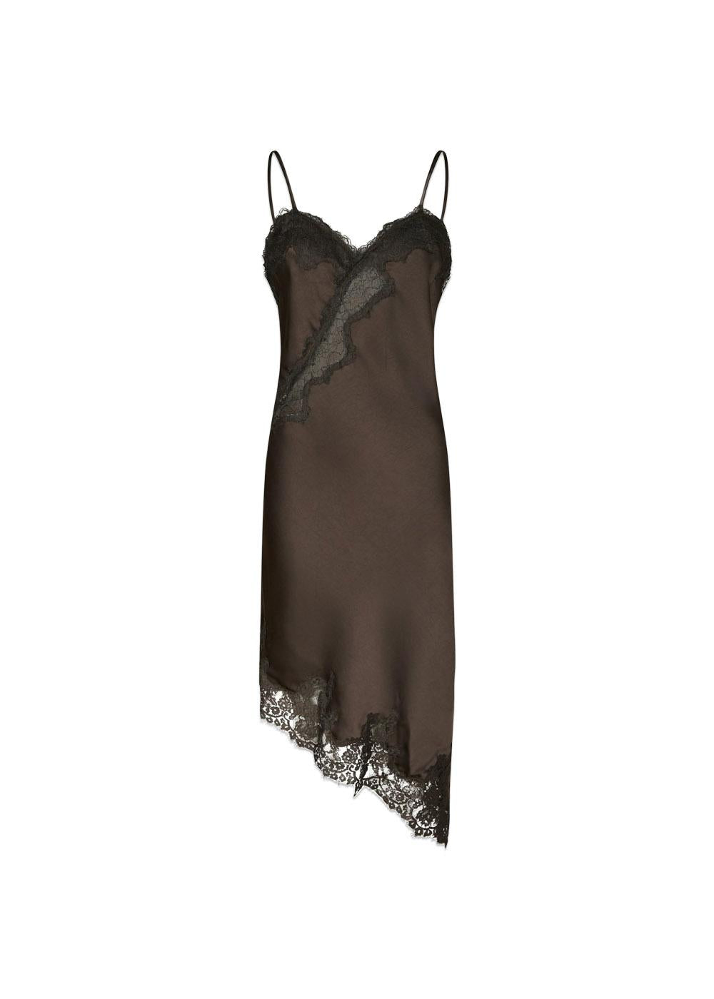 Sorelle Lace Dress - Dark Brown-Dress-Neo Noir-Butler Loftet
