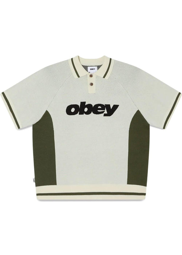 Sport Polo Sweater - Unbleached Multi-T-shirts-OBEY-Butler Loftet