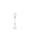 Squash earrring white pearl - Sølv