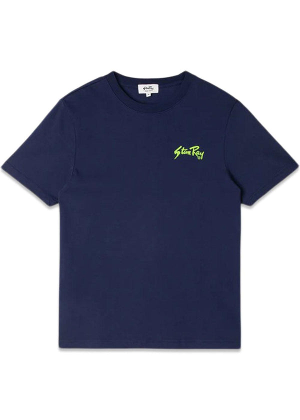 Stan og tee - Navy/Lime Green