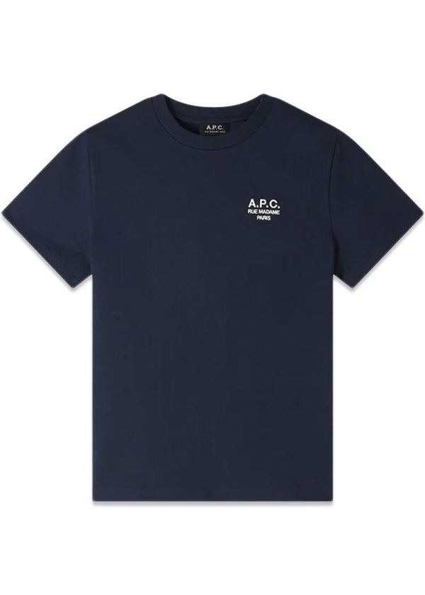 Standard Rue Madame - Bleu Gris/Blanch-T-shirts-A.P.C-Butler Loftet