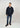 Straight Fit Bowling Collar Shirt - Navy-Shirts-Oscar Jacobson-Butler Loftet