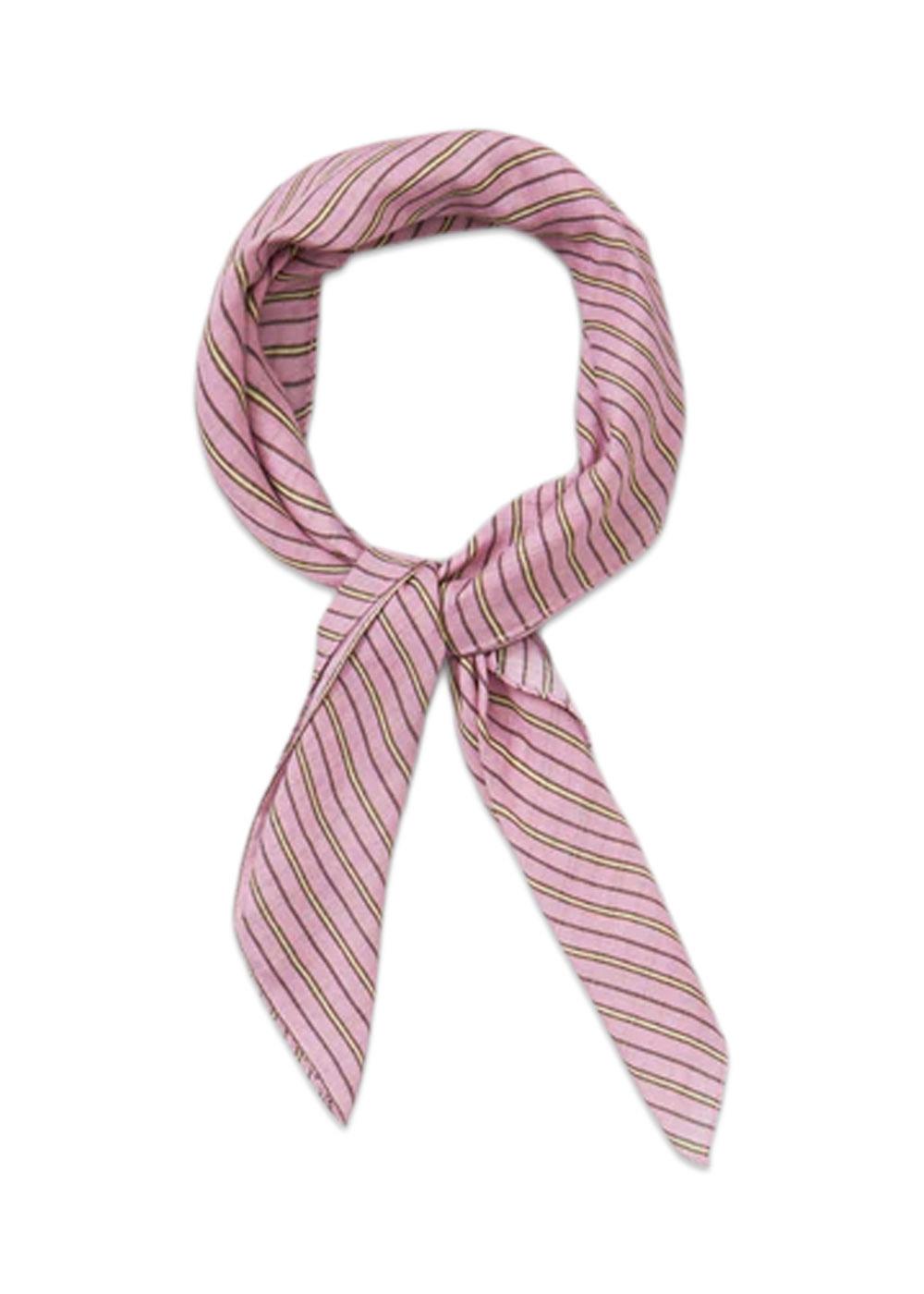 Stripel Cotta Scarf - Mauve Orchid Pink-Scarf-BeckSöndergaard-Butler Loftet