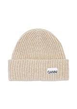 Structured Rib Beanie - Brazilian Sand-Headwear-Ganni-Butler Loftet