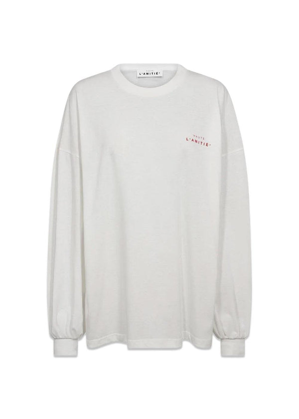 Studio LS Print Tee - Creme-Blouses-HAUTE L’AMITIÉ-Butler Loftet