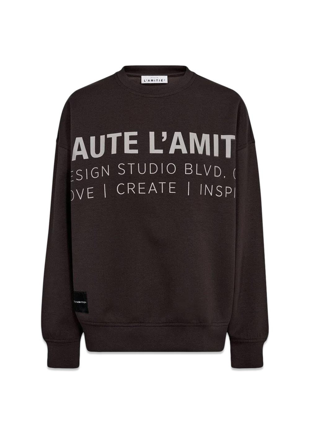 Studio Logo Sweat - Antracit-Sweatshirts-HAUTE L’AMITIÉ-Butler Loftet