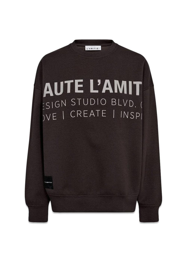 Studio Logo Sweat - Antracit-Sweatshirts-HAUTE L’AMITIÉ-Butler Loftet