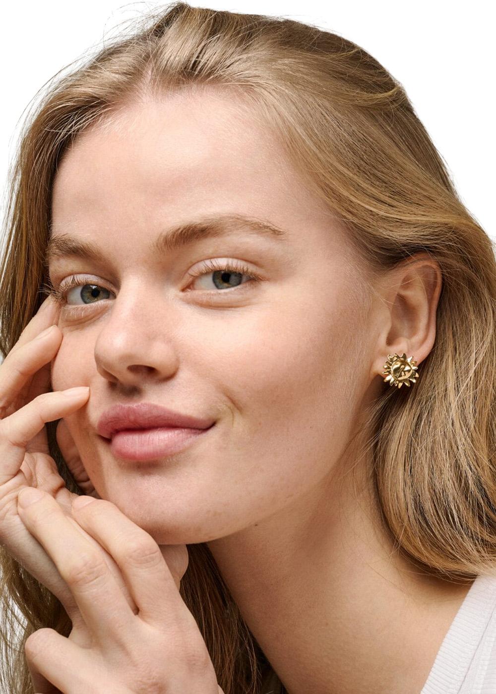 Studs, Large Sunshine - 925S/Gp-Jewellery-ENAMEL Copenhagen-Butler Loftet