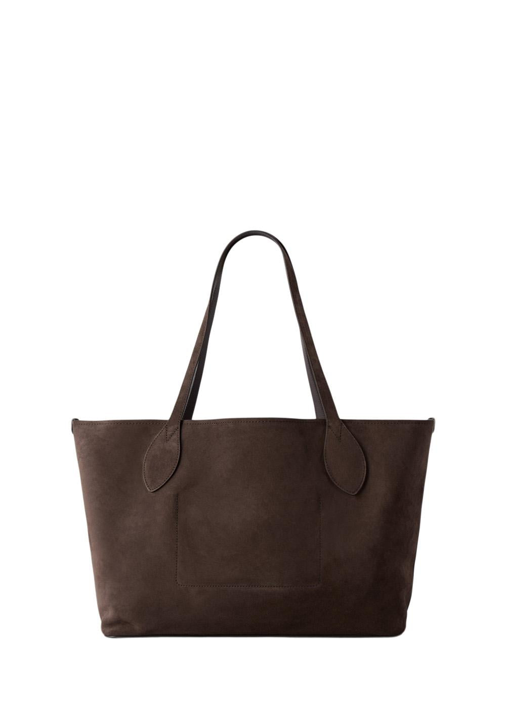 Suede Tote - Chocolate-Bags-Mulberry-Butler Loftet