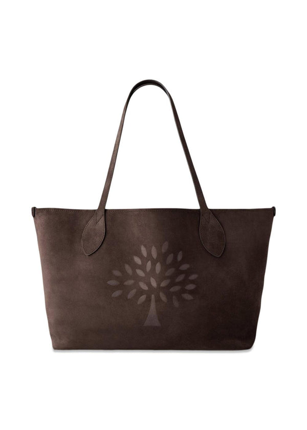Suede Tote - Chocolate-Bags-Mulberry-Butler Loftet