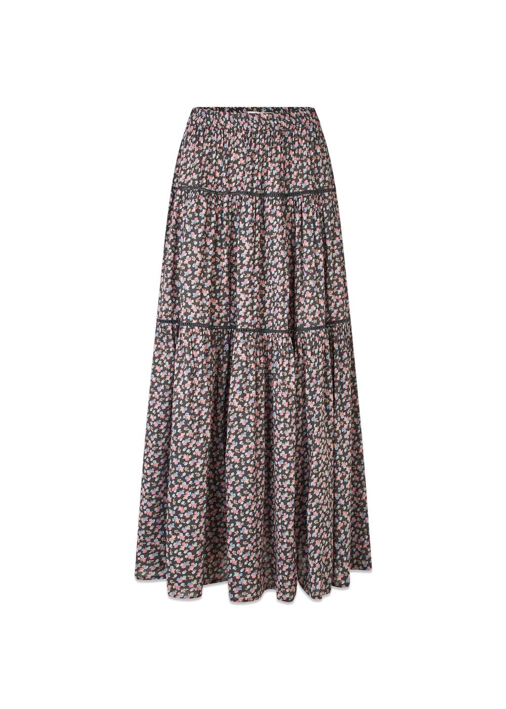 SunsetLL Maxi Skirt - Washed Black-Skirts-Lollys Laundry-Butler Loftet