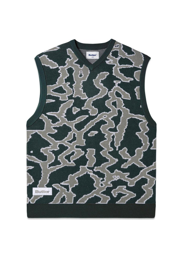 Surge Knitted Vest - Forest