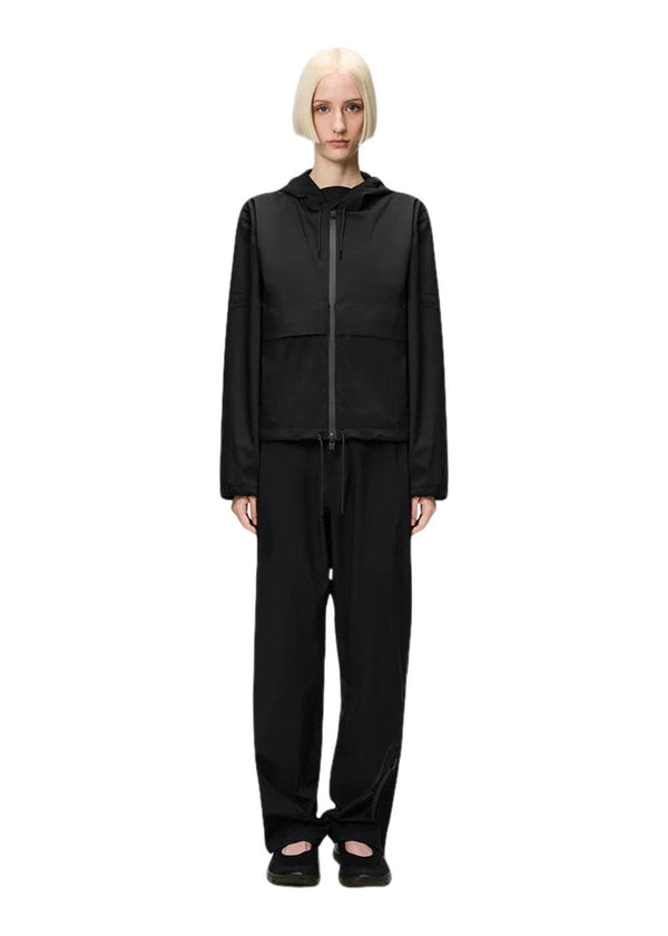 Suva Hardshell Short String W Jacket W3 - Black-Outerwear-Rains-Butler Loftet