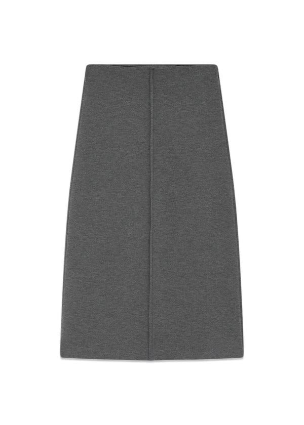 Suzie - Scuba - Medium Grey Melange-Skirts-DAY Birger et Mikkelsen-Butler Loftet