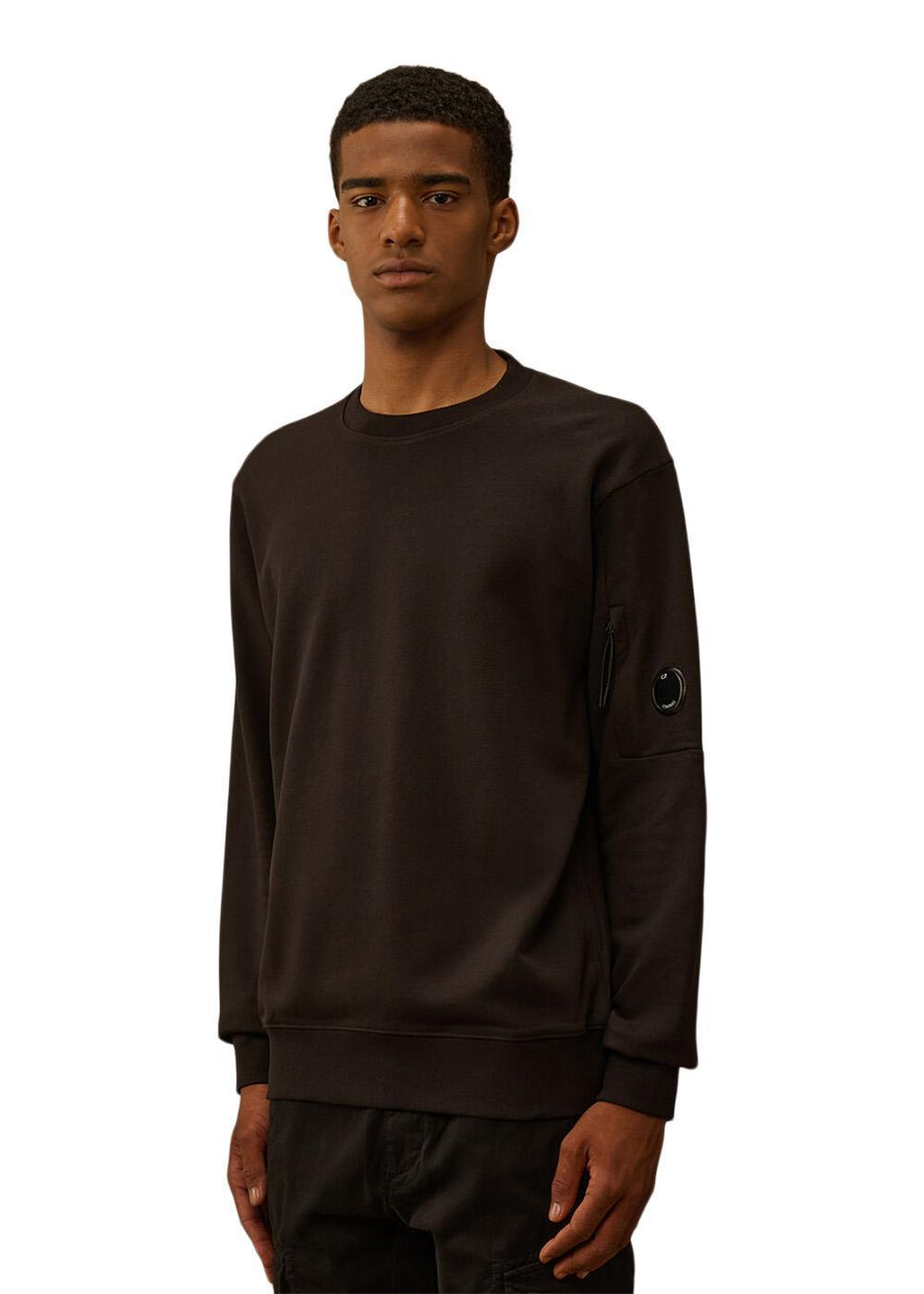 Sweatshirts - Crew Neck - Black-Sweatshirts-C.P. Company-Butler Loftet