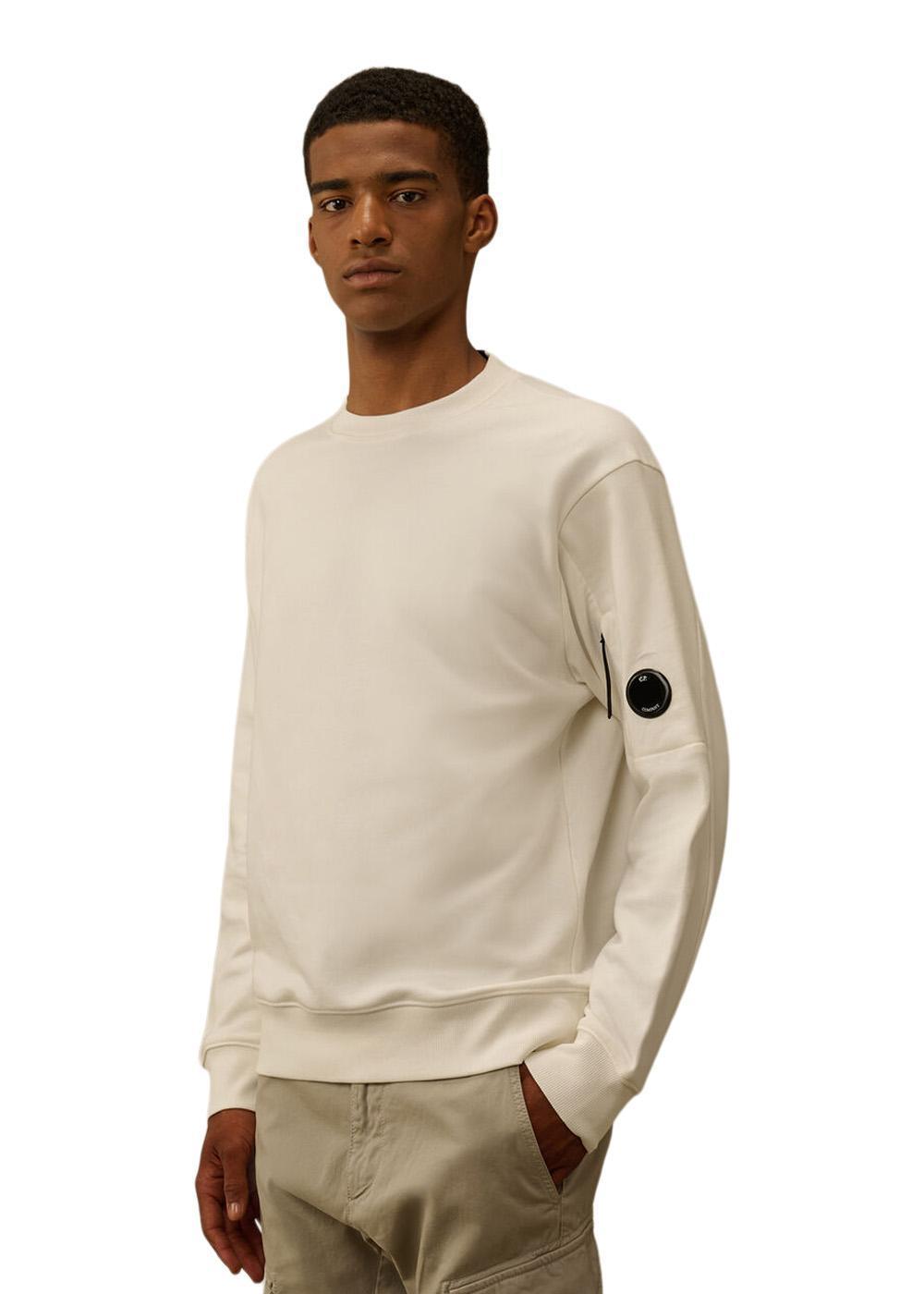 Sweatshirts - Crew Neck - Gauze White-Sweatshirts-C.P. Company-Butler Loftet