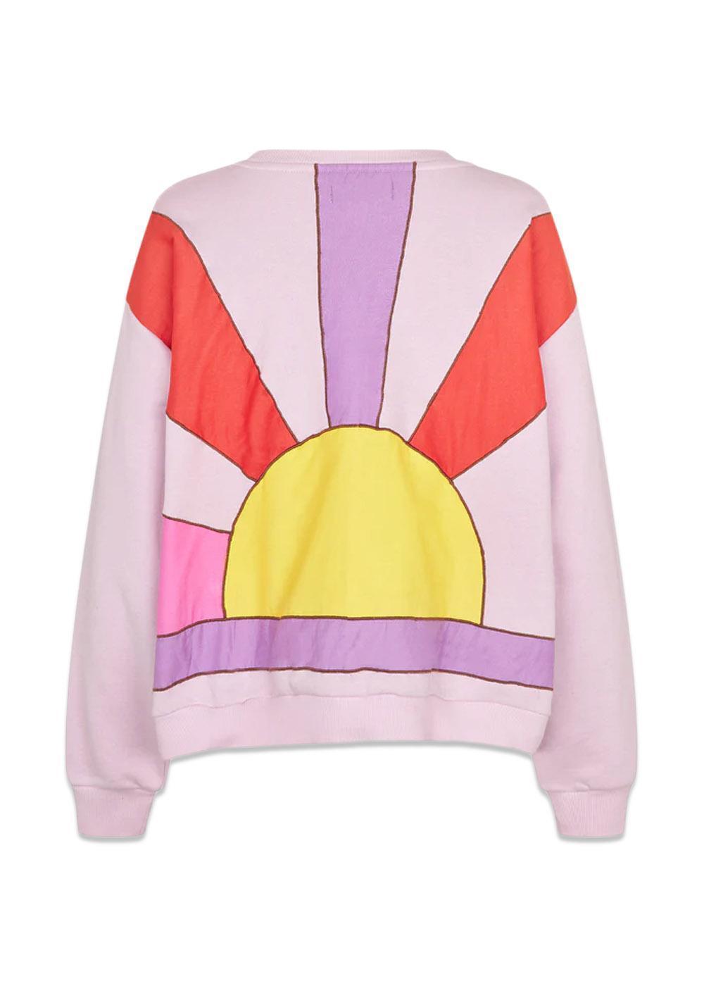 SydneyLL Sunset Sweatshirt LS - Light Pink-Sweatshirts-Lollys Laundry-Butler Loftet