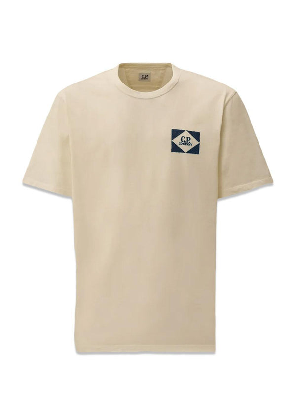 T-Shirt - Short Sleeve - Gauze White-T-shirts-C.P. Company-Butler Loftet