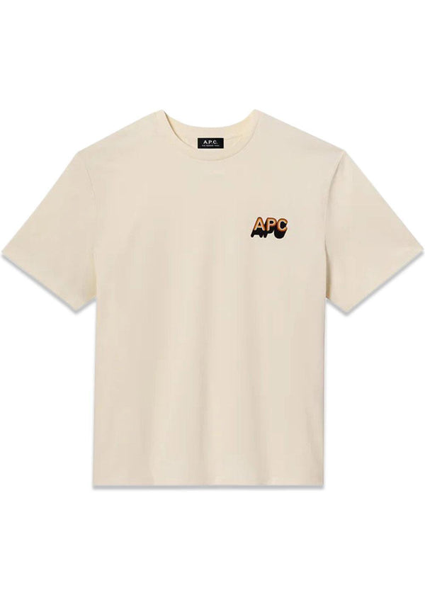 T-shirt 70 s H - Gots Ecru-T-shirts-A.P.C-Butler Loftet