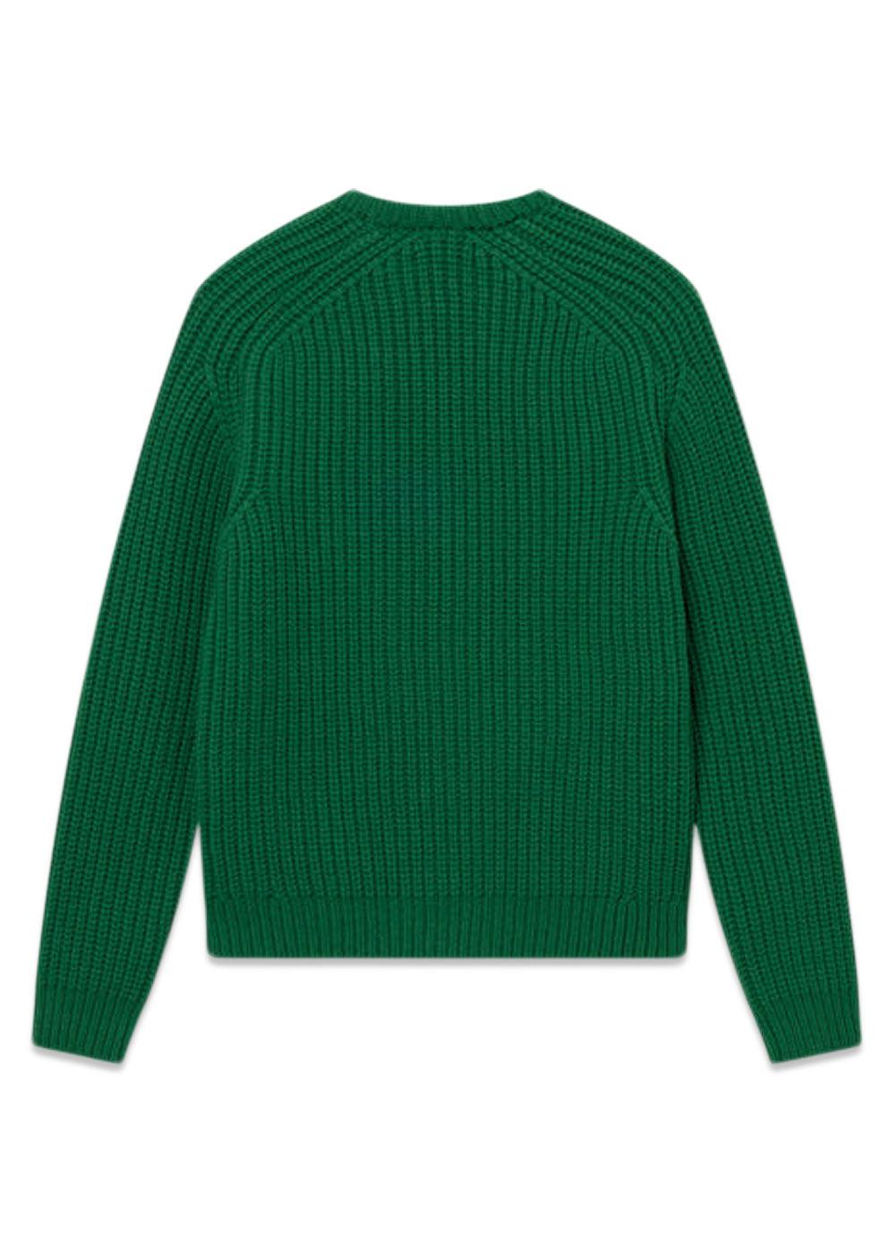 TRIP CHUNKY RIB KNIT - Green