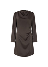 Tailormd LS short dress - Seal Brown-Dress-Modström-Butler Loftet