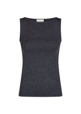 Talia Glitter Knit Top - Midnight Blue