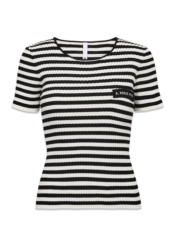 Talulah Tee - Cream/Black Stripe-T-shirts-A. Roege Hove-Butler Loftet