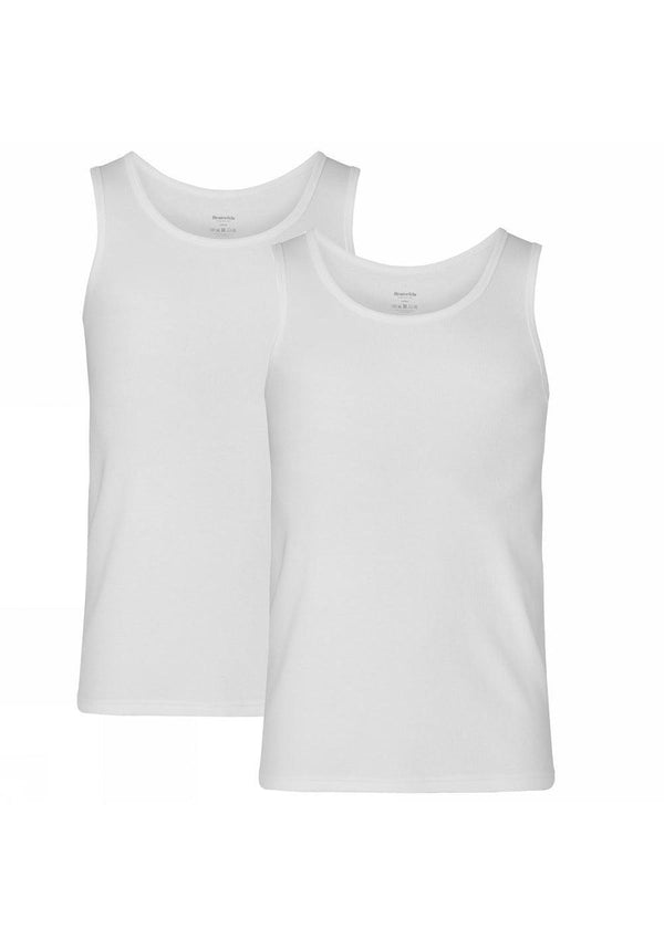 Tanktop 2-Pack Bamboo FSC - Hvid-Top-Resterôds-Butler Loftet