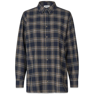 Tappomd shirt - Navy Sky Check-Shirts-Modström-Butler Loftet