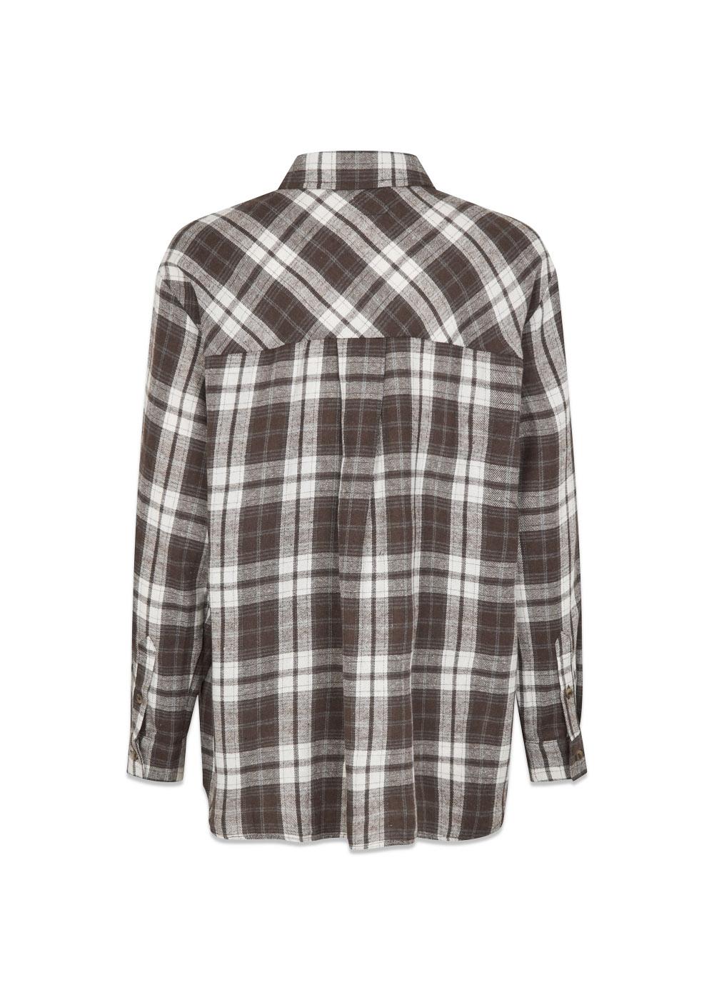 Tappomd shirt - Seal Brown Tartan-Shirts-Modström-Butler Loftet