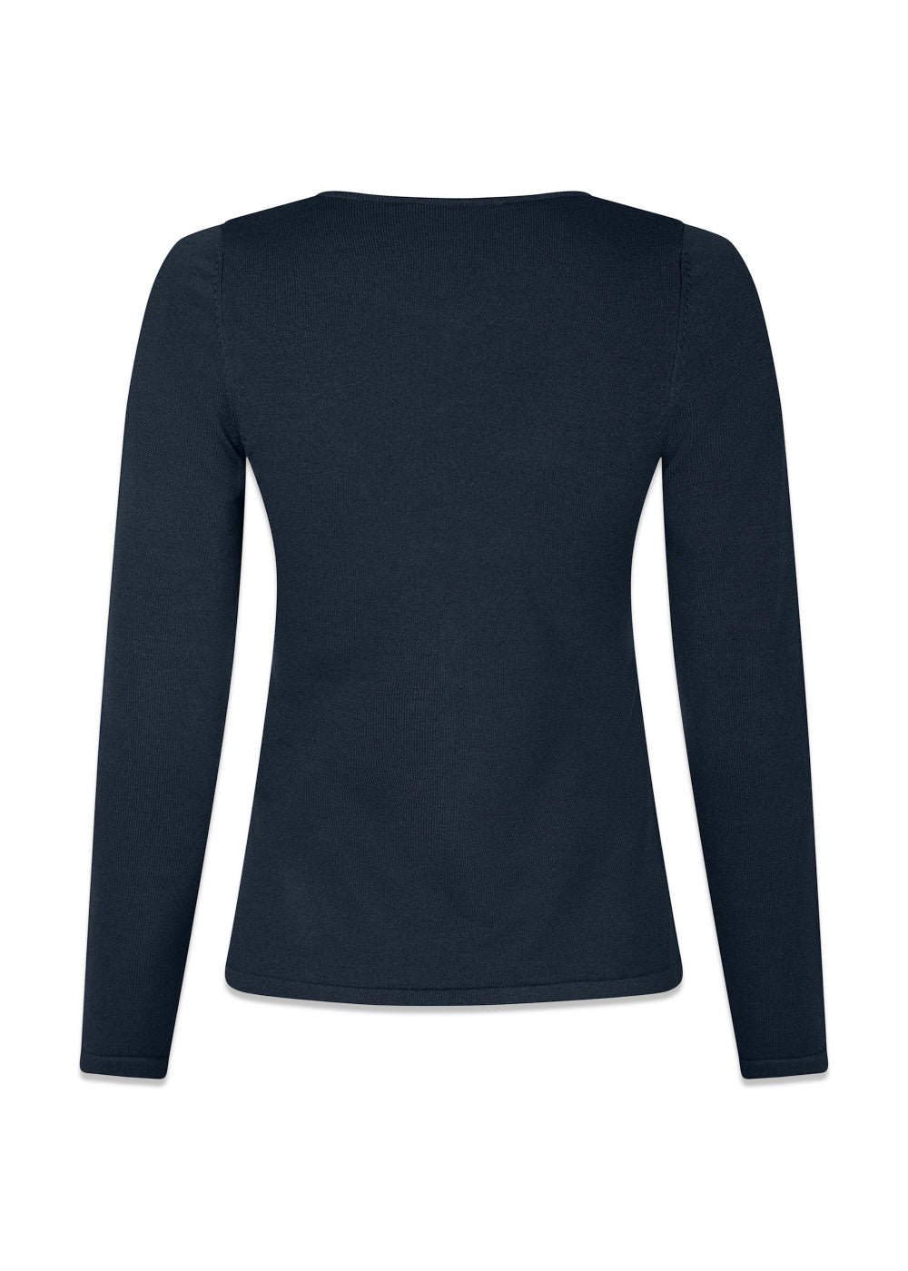 Teller Knit Blouse - Dark Navy