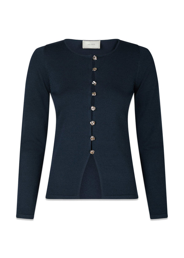 Teller Knit Blouse - Dark Navy