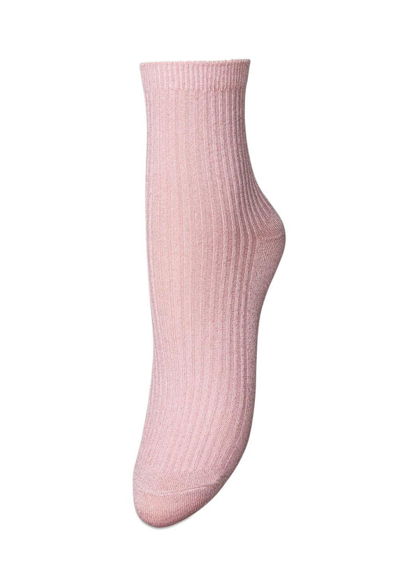Telmira Glitter Sock - Pink Nectar-Socks/stockings-BeckSöndergaard-Butler Loftet