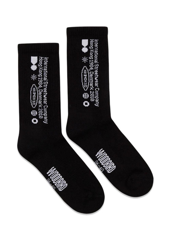 Tennis Tech Socks 2 Pack - Black