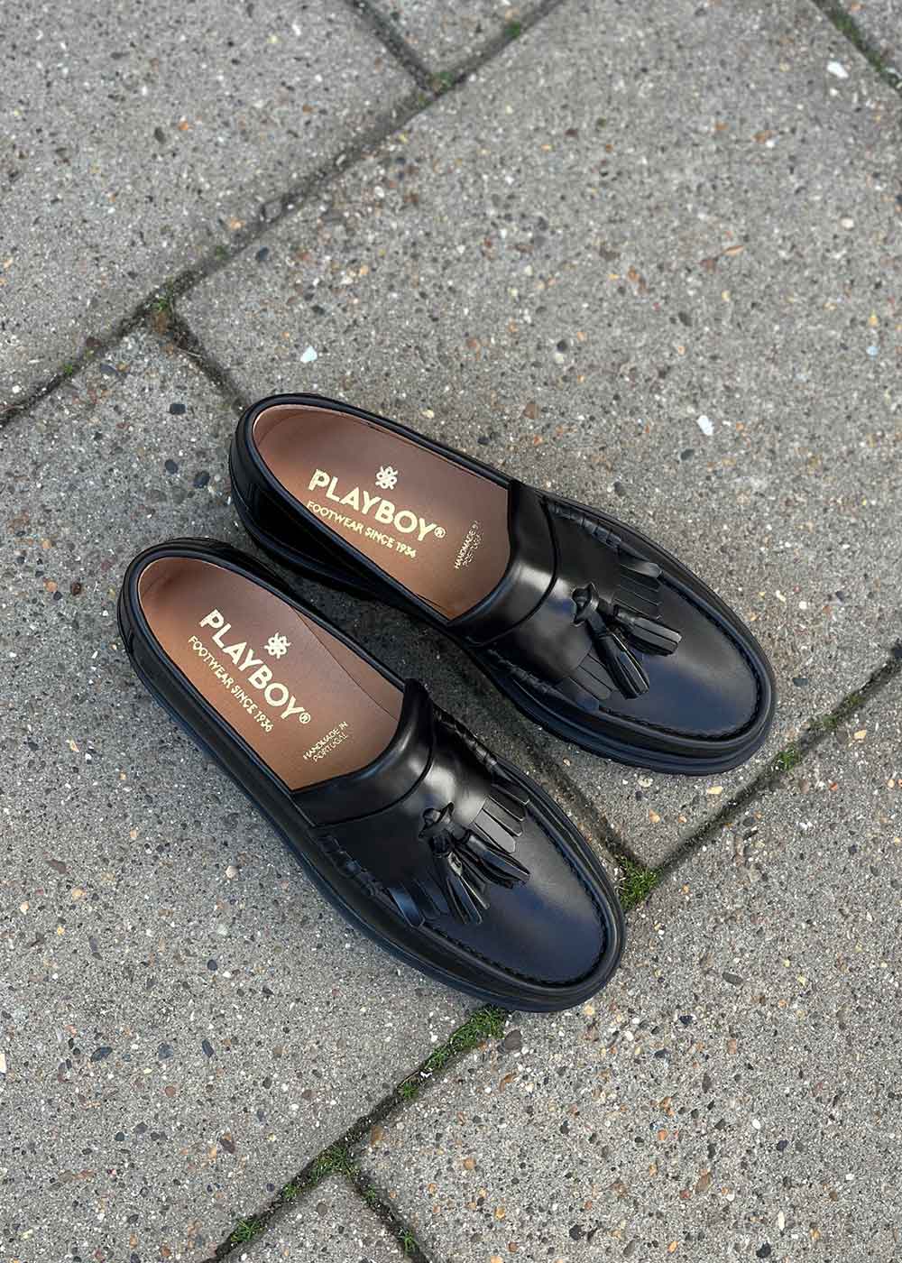 The Edith - Black Leather-Shoes-Playboy Footwear-Butler Loftet