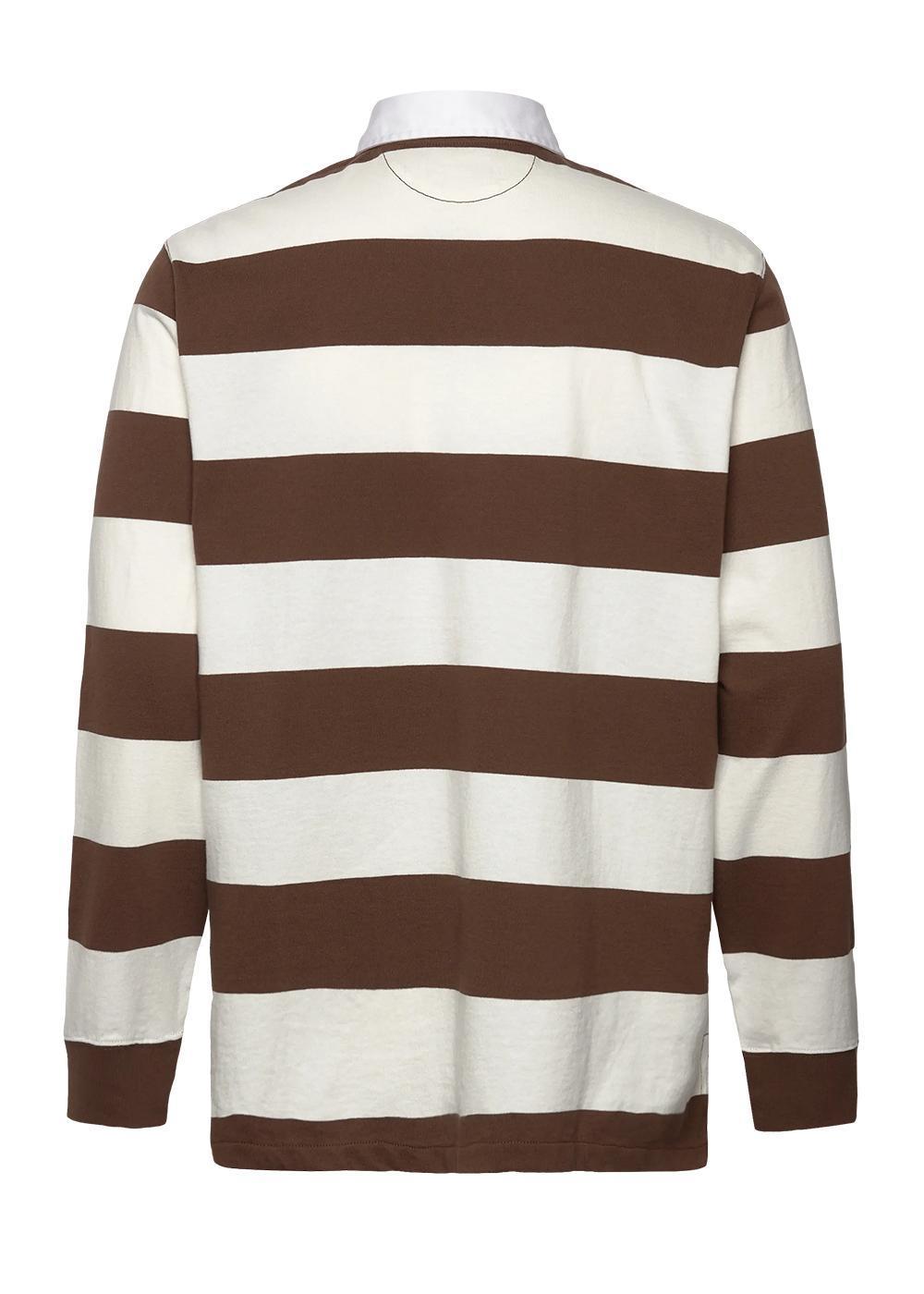 The Iconic Rugby Shirt - White/Brown-Sweatshirts-Ralph Lauren-Butler Loftet