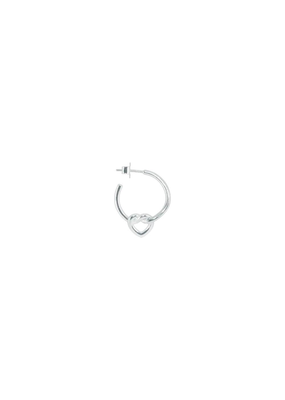 Tied Heart Hoop - Sterling Silver-Jewellery-Jane Kønig-Butler Loftet