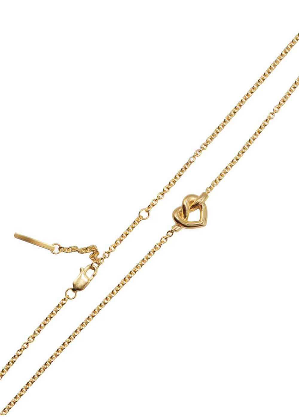 Tied Heart Necklace - Gold-Plated Silver-Jewellery-Jane Kønig-Butler Loftet