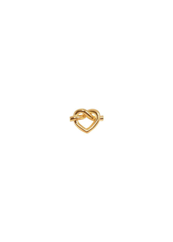 Tied Heart Stud - Gold-Plated Silver-Jewellery-Jane Kønig-Butler Loftet