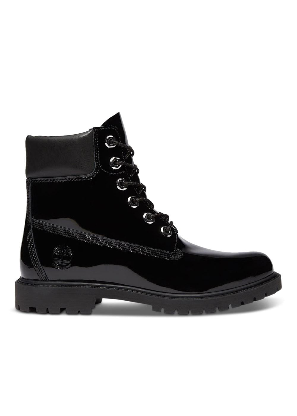 Timberland Premium 6 INCH LACE UP WATERPROOF BOOT - Black Patent Leather-Boots-Timberland-Butler Loftet