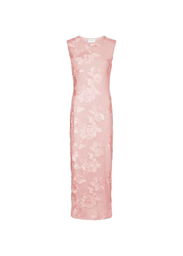 Tiranna Big Flower Mesh Dress - Light Pink-Dress-Neo Noir-Butler Loftet