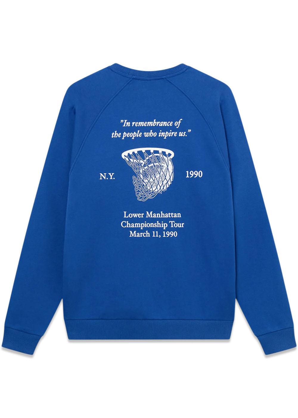 Tournament Sweatshirt - Surf Blue/White-Sweatshirts-Les Deux-Butler Loftet